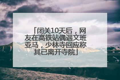 闭关10天后，网友在高铁站偶遇文班亚马，少林寺回应称其已离开寺院